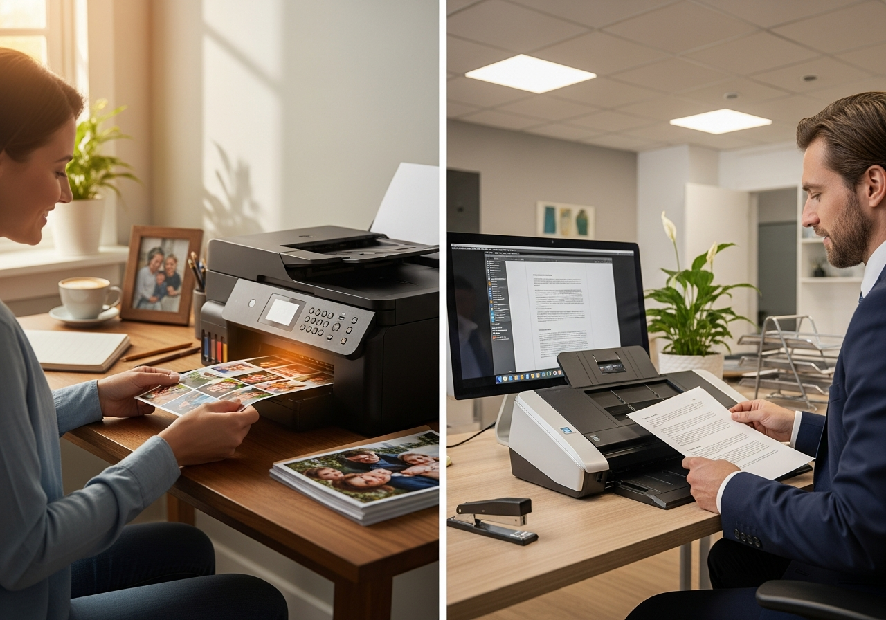 Customers using printers at home and in the office